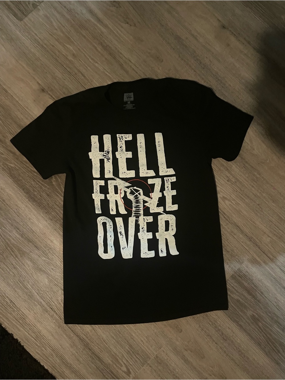 Black Graphic Tee — "Hell Froze Over"